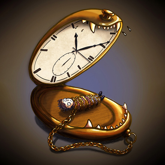 Caught in a Bad Time Illustration